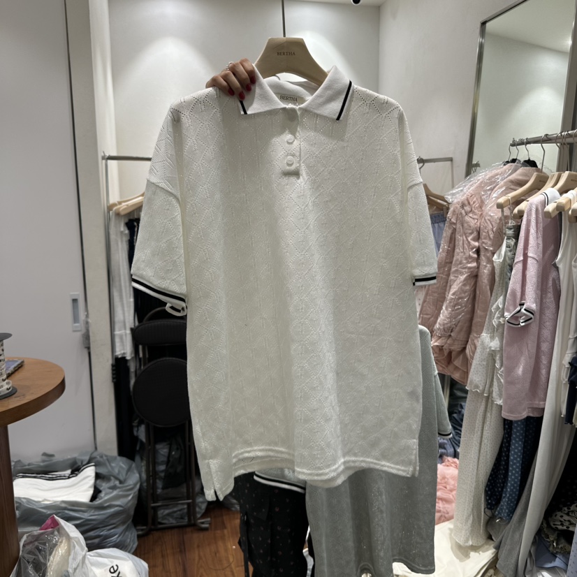 BERTHA韓國直郵㊣女裝新品時尚人氣熱賣25春夏推薦休閑T恤BERTHAT恤圖色3