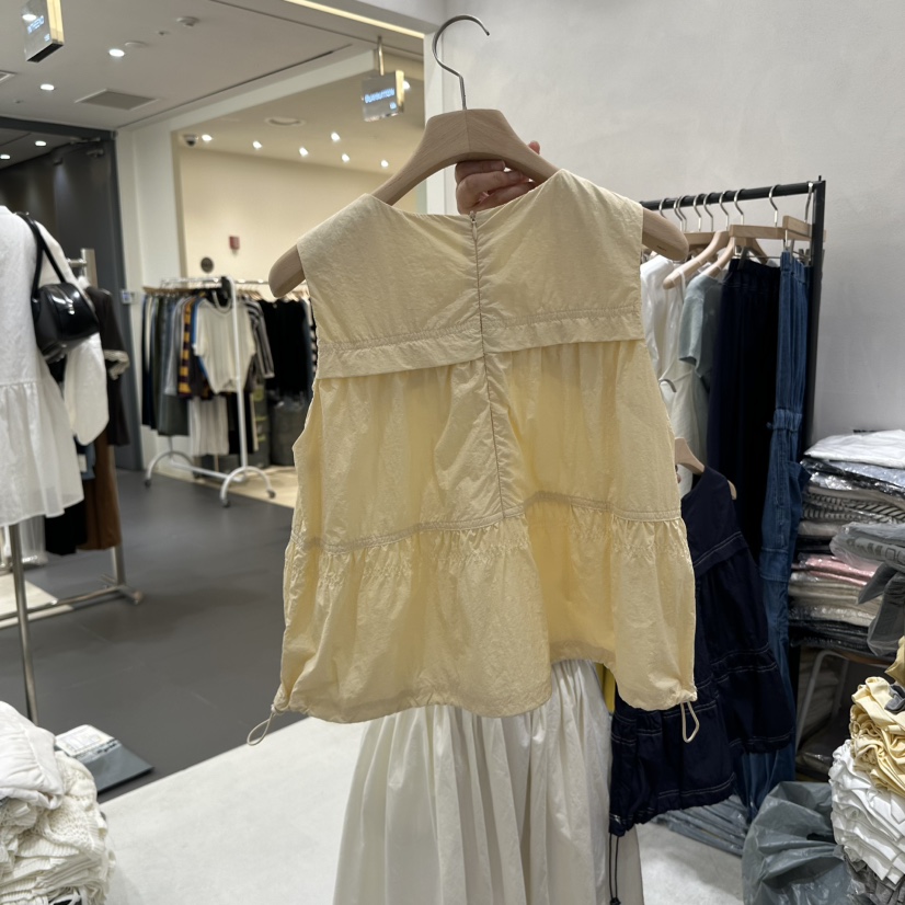 AURA直郵韓國代購㊣女裝新款休閑推薦人氣25春夏時尚吊帶背心Au ra吊帶/背心