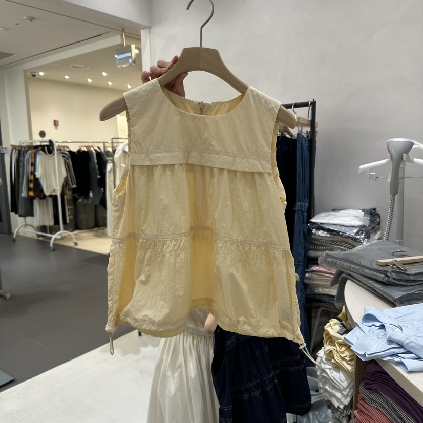 AURA直郵韓國代購㊣女裝新款休閑推薦人氣25春夏時尚吊帶背心Au ra吊帶/背心圖色4
