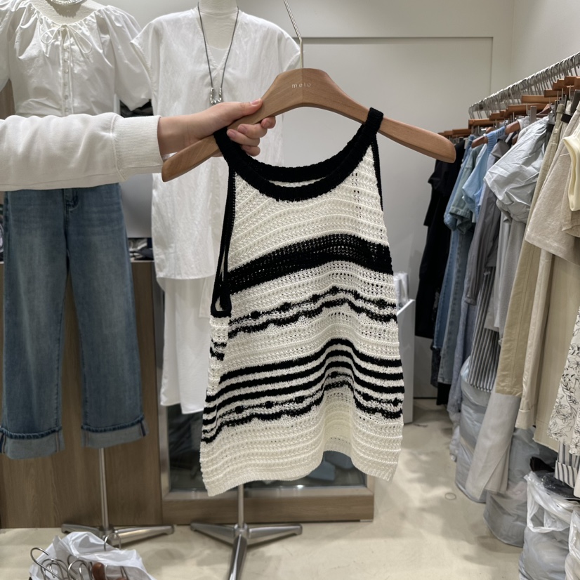 MELO直郵韓國代購㊣女裝新品休閑推薦時尚熱賣25春夏吊帶背心MELO吊帶/背心圖色1