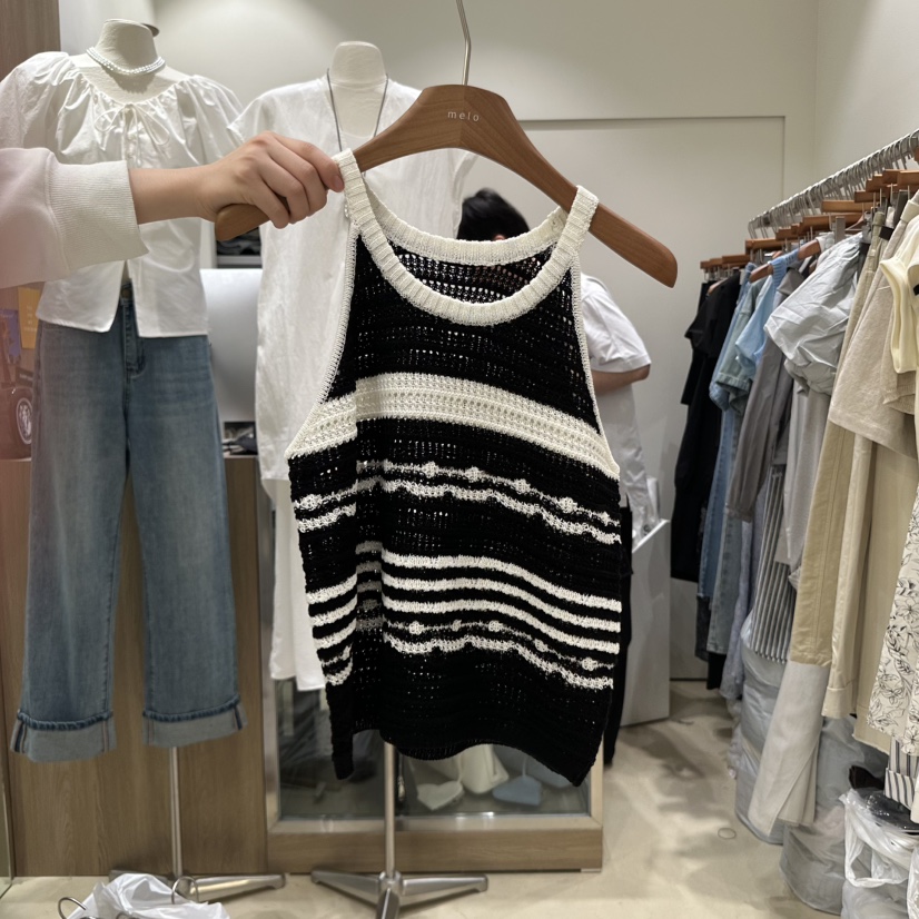 MELO直郵韓國代購㊣女裝新品休閑推薦時尚熱賣25春夏吊帶背心MELO吊帶/背心圖色2