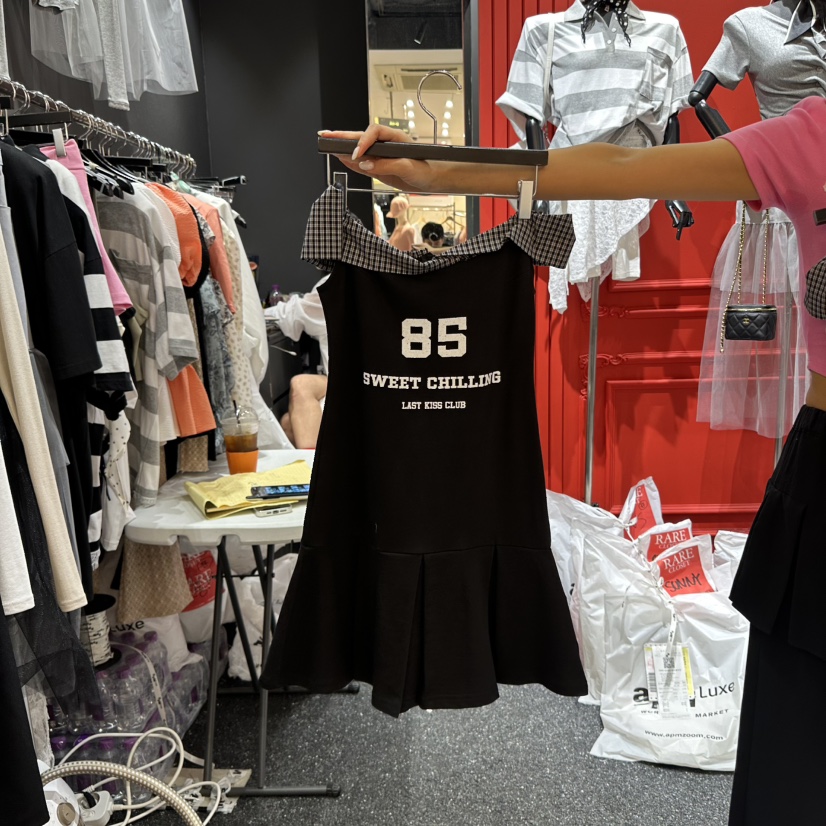 RARE CLOSET韓國直郵㊣東大門實拍女裝新款時尚連衣裙格紋RARE CLOSET連衣裙圖色2