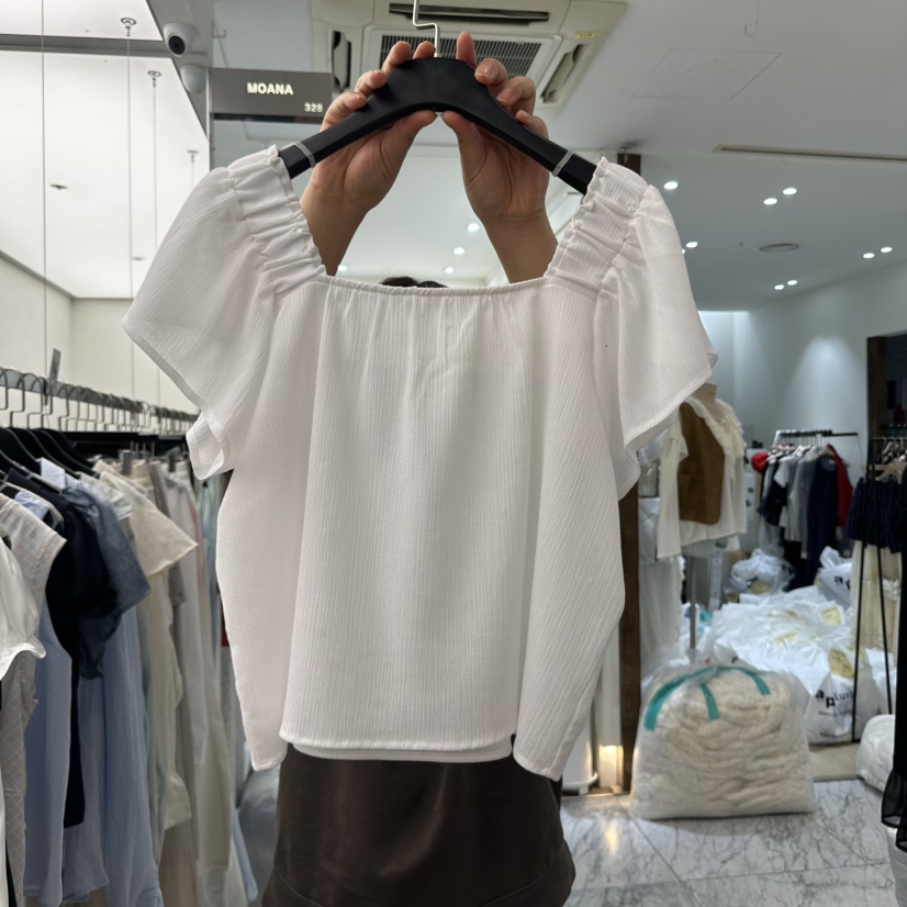 MOANA韓國㊣直郵東大門代購女裝新品人氣時尚熱賣襯衫蕾絲衫MOANA襯衫/蕾絲衫