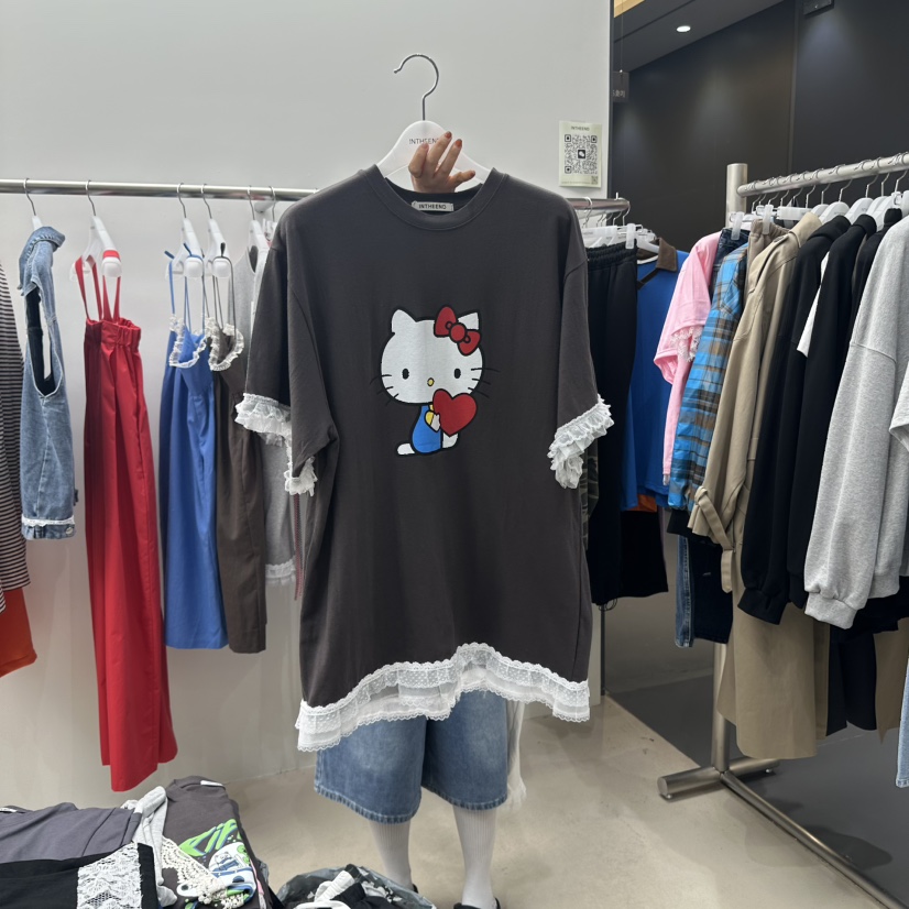 INTHEEND直郵韓國代購㊣女裝新品推薦時尚人氣熱賣25春夏T恤INTHEENDT恤圖色2