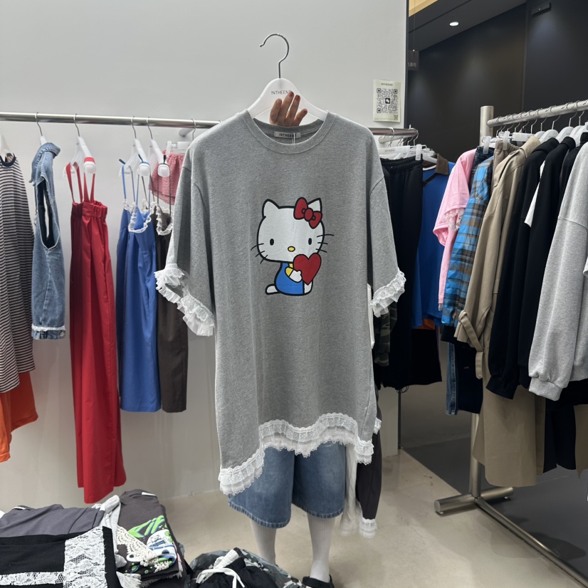 INTHEEND直郵韓國代購㊣女裝新品推薦時尚人氣熱賣25春夏T恤INTHEENDT恤圖色3