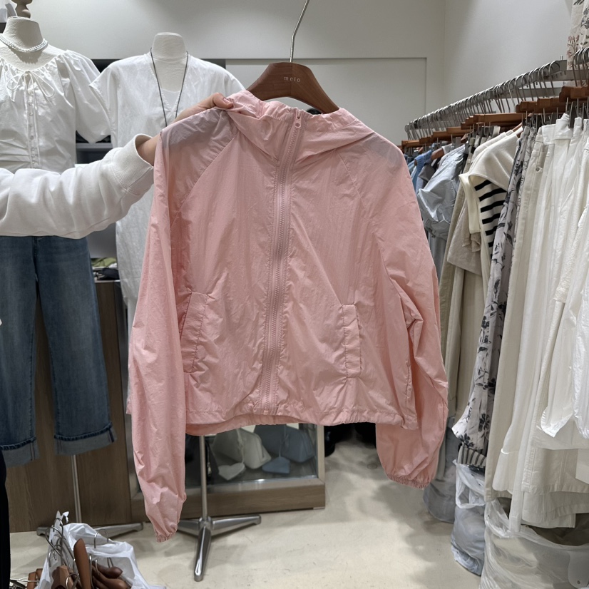 MELO韓國直郵㊣東大門實拍女裝新品休閑推薦時尚25春夏夾克連帽MELO夾克圖色1