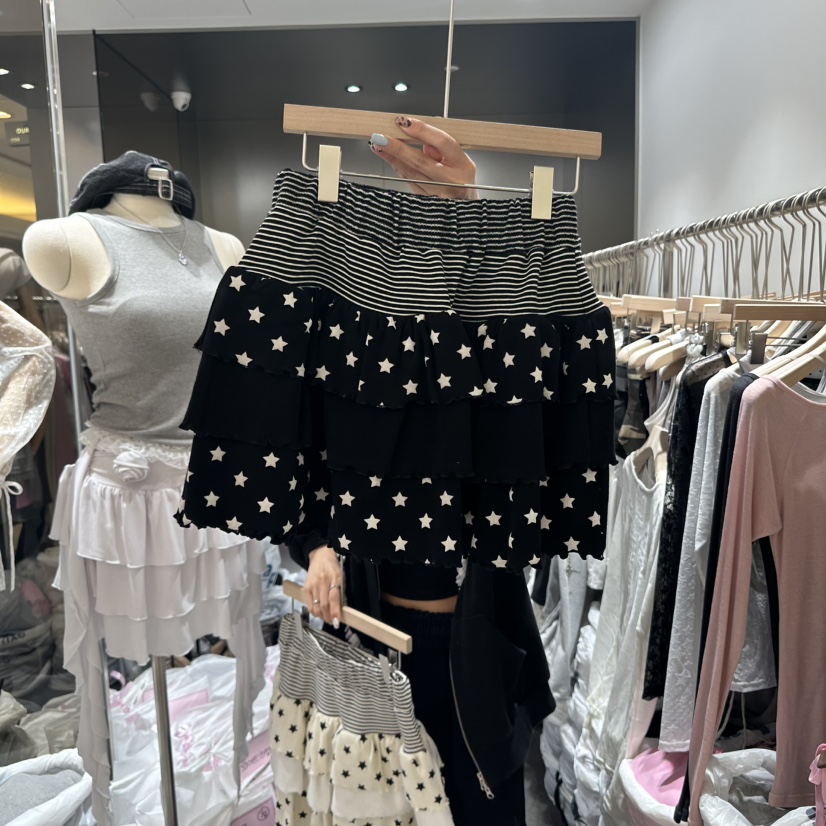 OUR MINUTE直郵韓國代購㊣女裝新品25春夏推薦人氣熱賣短裙OUR MINUTE短裙圖色2