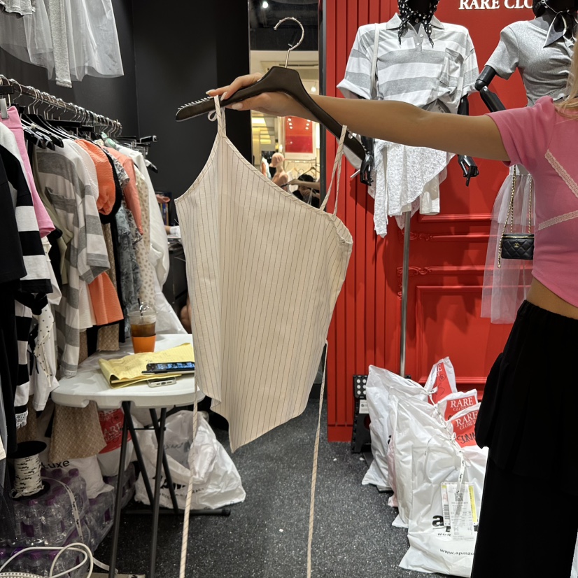 RARE CLOSET直郵韓國代購㊣女裝新品時尚熱賣人氣吊帶背心RARE CLOSET吊帶/背心