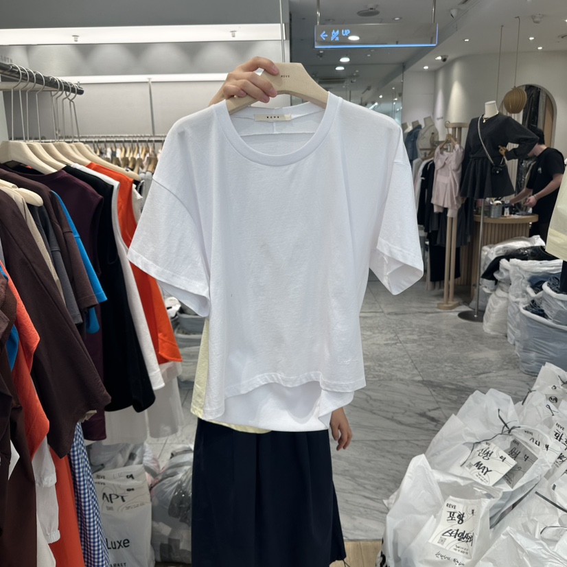 REVE-L韓國㊣直郵東大門代購女裝新品時尚25春夏推薦休閑T恤REVE-LT恤