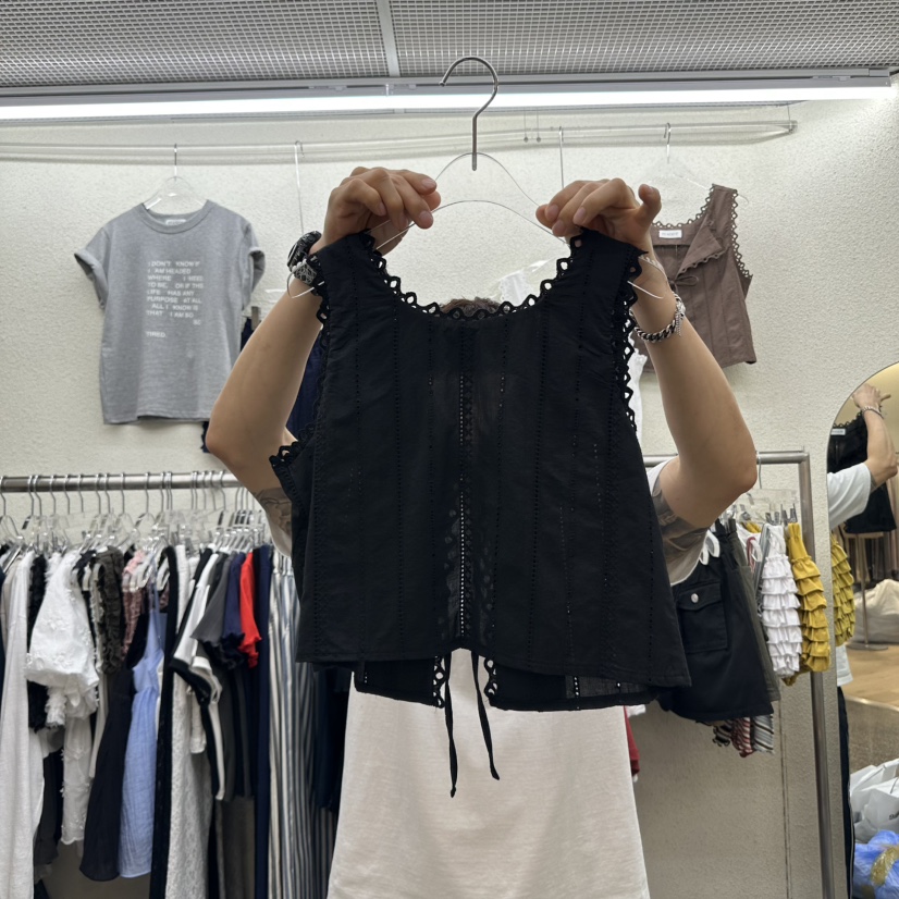 MAGOT韓國直郵㊣東大門實拍女裝新款人氣25春夏休閑吊帶背心IIIΛGOT/MAGOT吊帶/背心