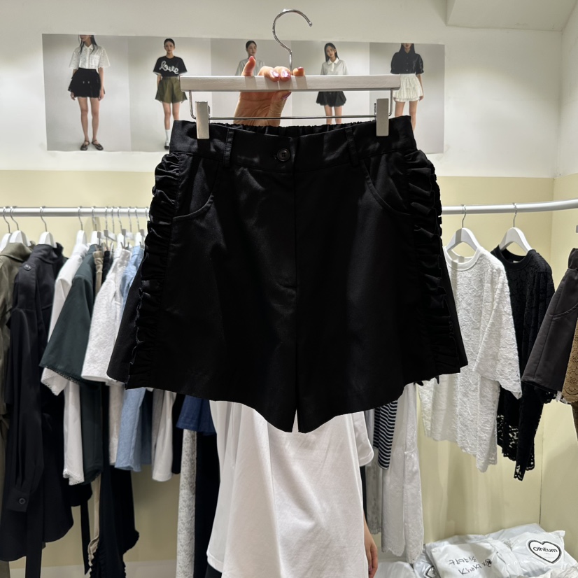 OREUM直郵韓國代購㊣女裝新款推薦時尚熱賣休閑25春夏人氣短褲OihEum短褲圖色2