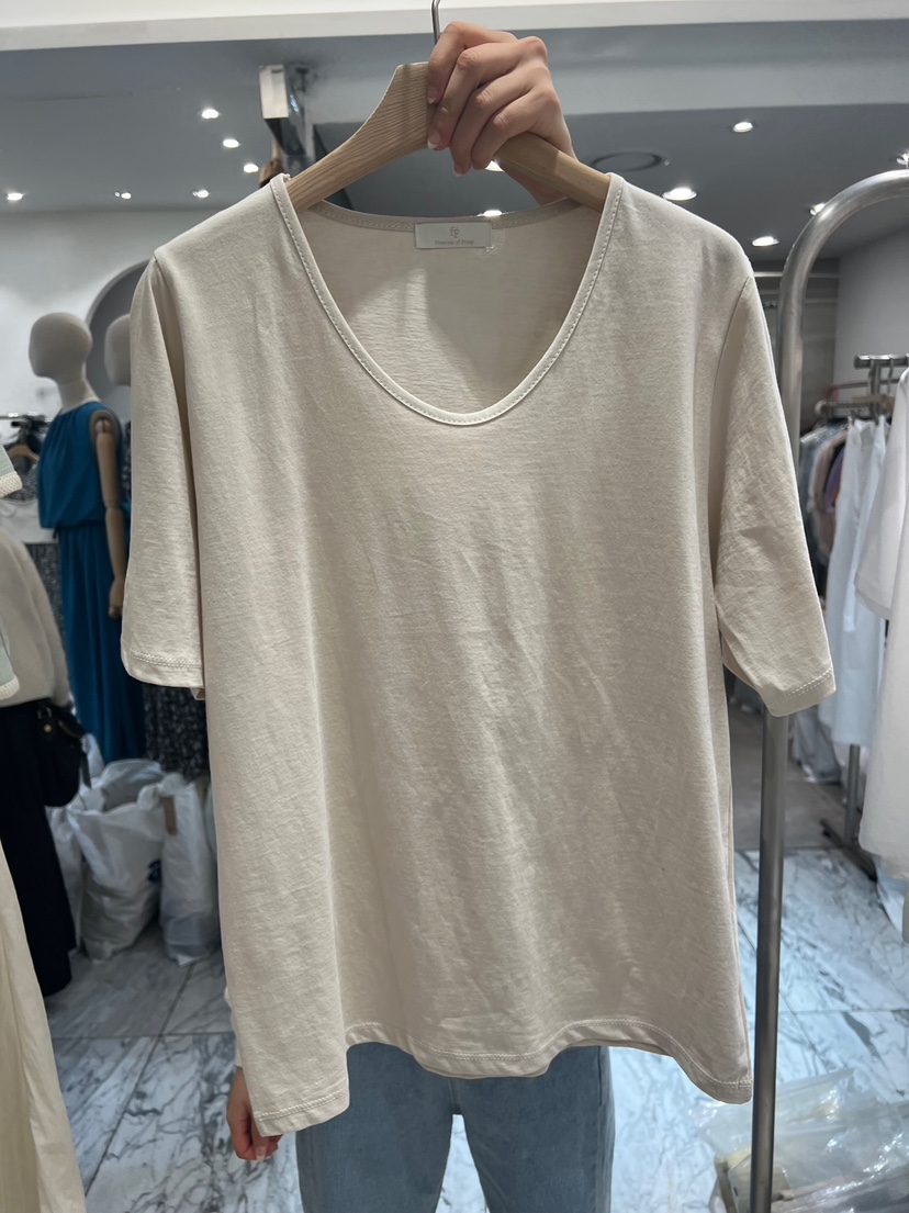 FF韓國㊣直郵東大門代購女裝新款25春夏人氣推薦熱賣休閑T恤FF/SUNDAYT恤圖色2