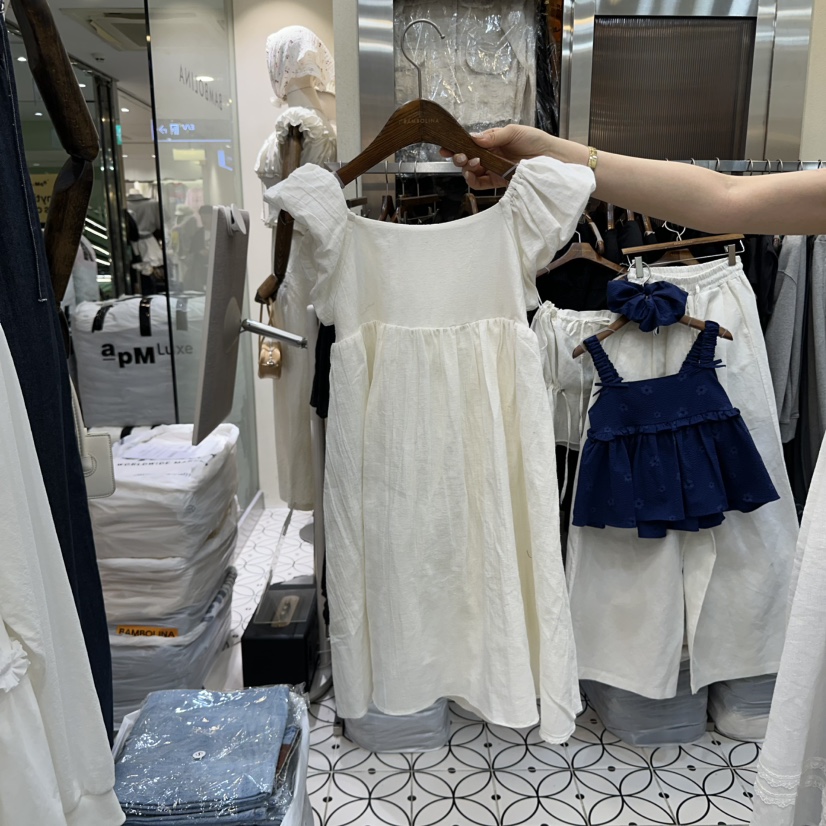 BAMBOLINA直郵韓國代購㊣女裝新品人氣熱賣休閑推薦25春夏連衣裙BAMBOLINA連衣裙圖色2