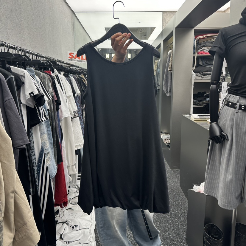 NUEUN韓國㊣直郵東大門代購女裝新品人氣休閑熱賣連衣裙含腰帶NUEUN/SEEOT連衣裙