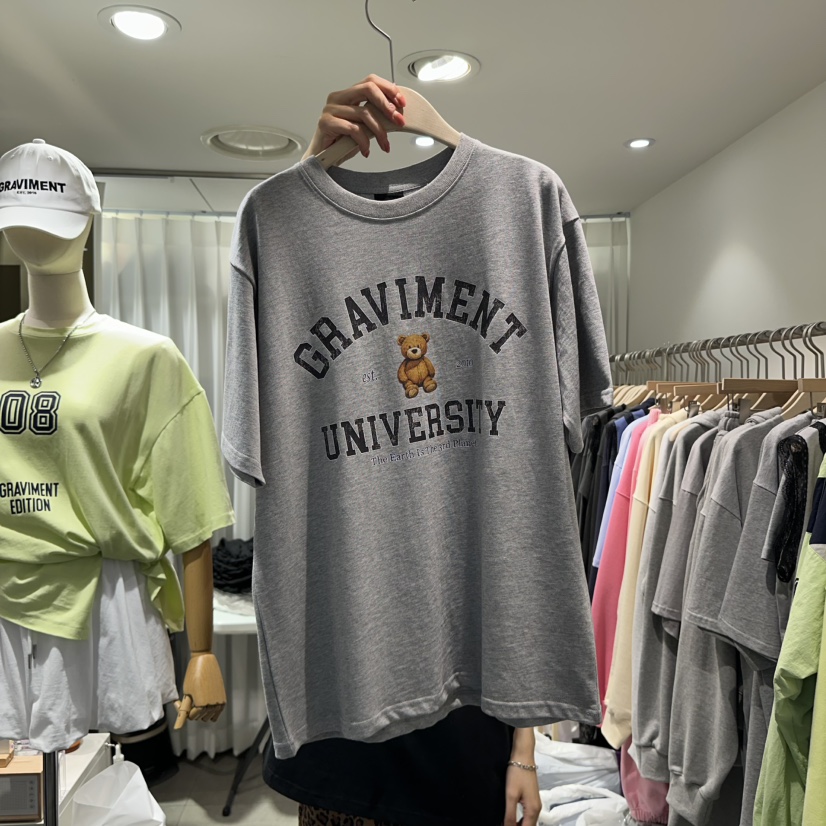 THE LOT韓國㊣直郵東大門代購女裝新品25春夏休閑推薦時尚T恤THE LOT/ LOTT恤圖色2