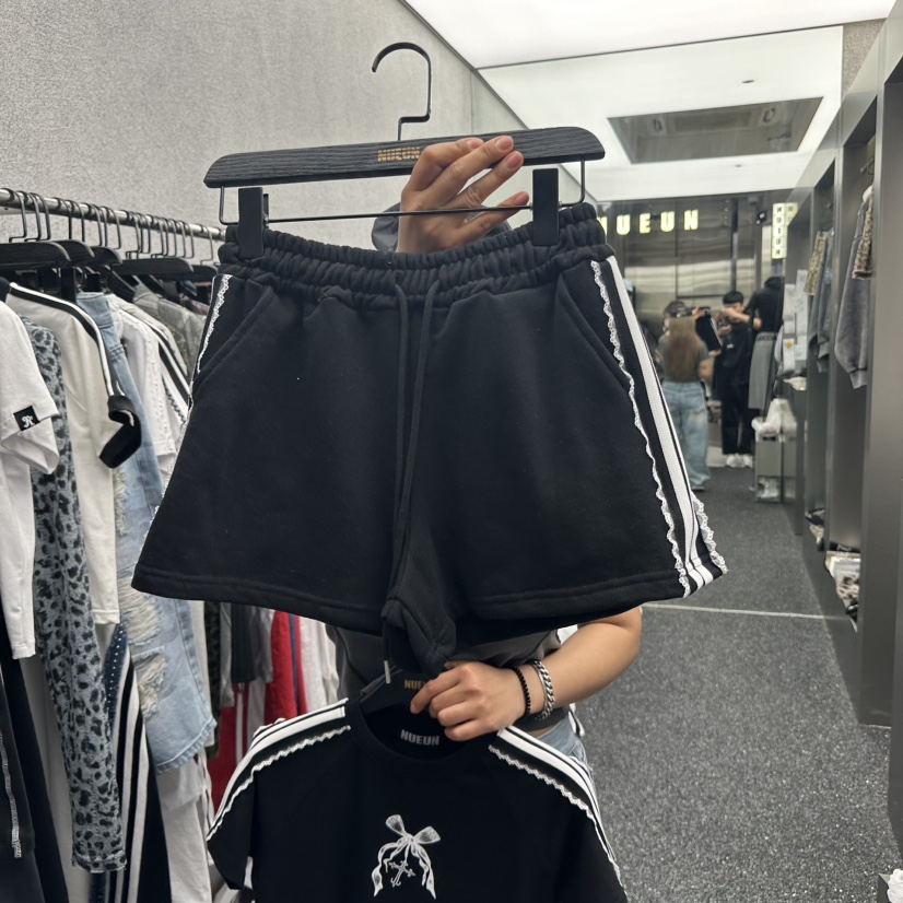 NUEUN直郵韓國代購㊣女裝新款時尚推薦休閑熱賣人氣25春夏短褲NUEUN/SEEOT短褲圖色2