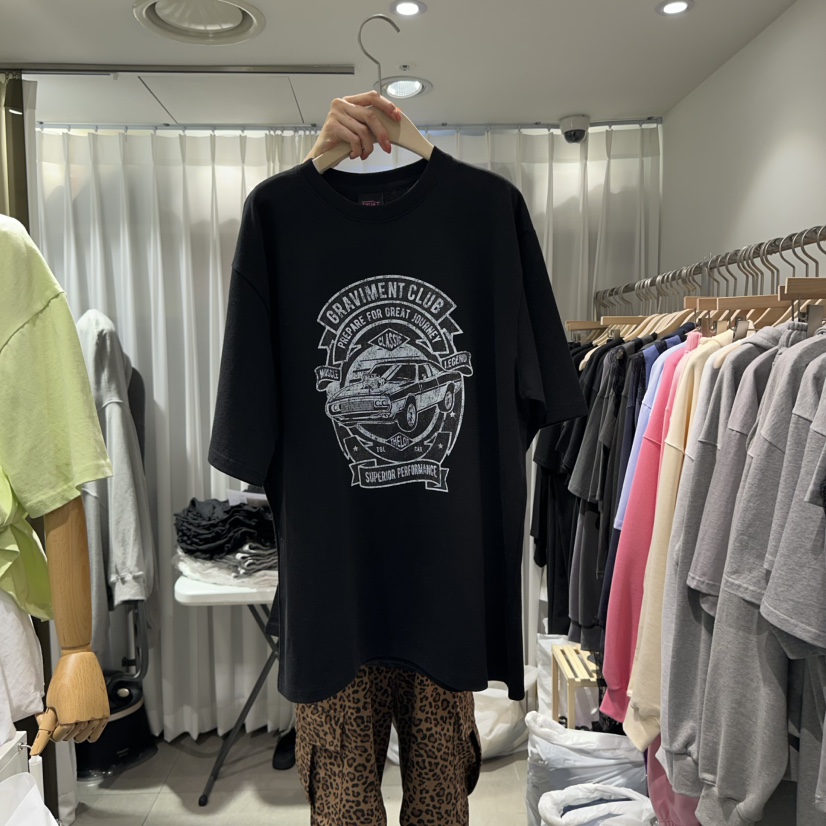 THE LOT直郵韓國代購㊣女裝新品時尚推薦休閑人氣熱賣25春夏T恤THE LOT/ LOTT恤圖色3