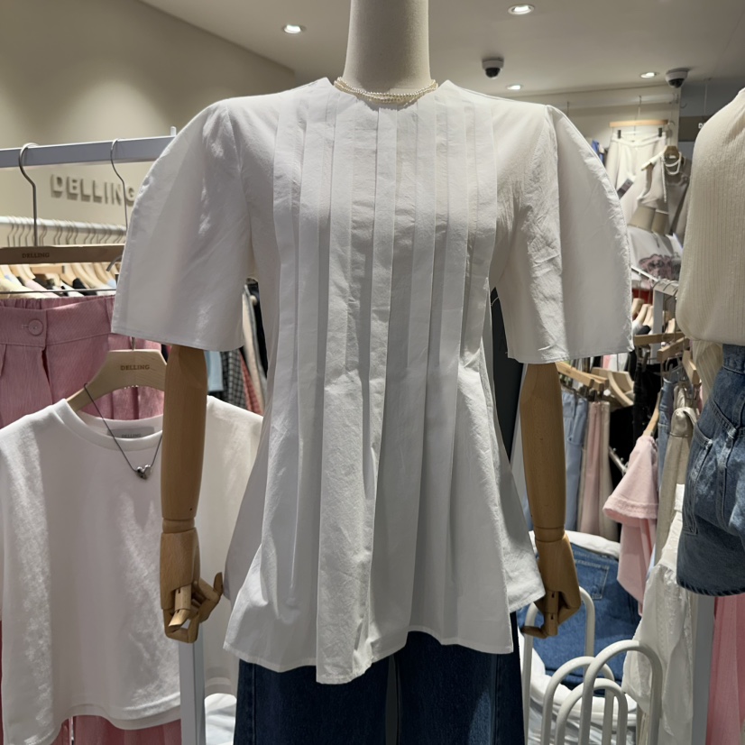 DELLING韓國直郵㊣女裝新品推薦熱賣人氣休閑時尚襯衫蕾絲衫DELLING襯衫/蕾絲衫