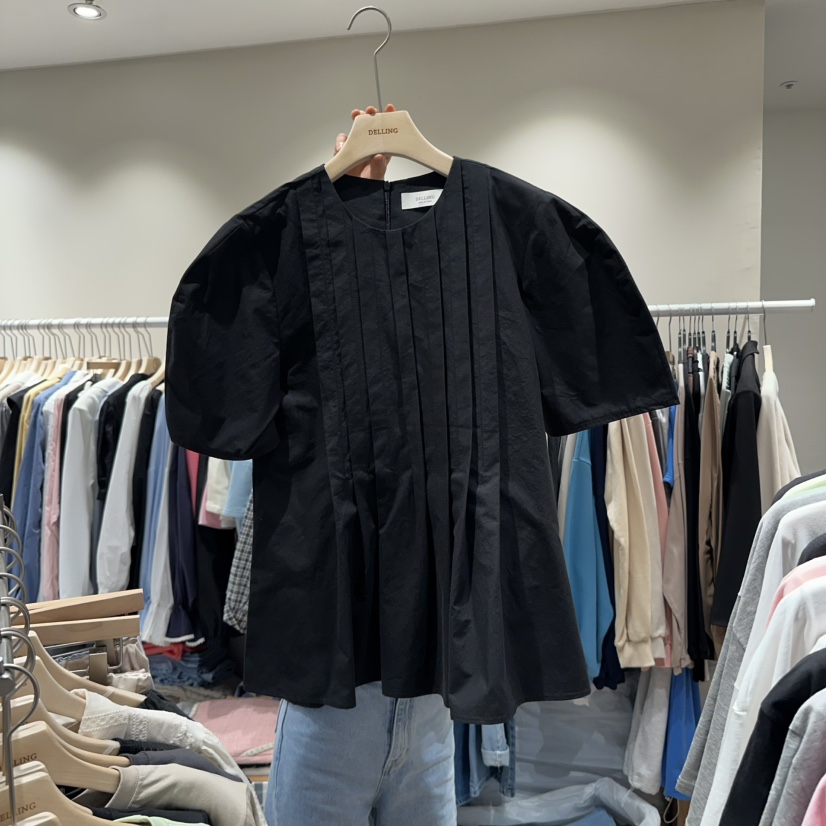 DELLING韓國直郵㊣女裝新品推薦熱賣人氣休閑時尚襯衫蕾絲衫DELLING襯衫/蕾絲衫圖色3