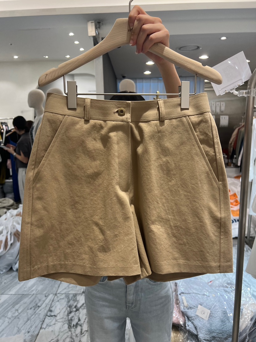 FF韓國直郵㊣東大門實拍女裝新品25春夏人氣時尚熱賣休閑短褲FF/SUNDAY短褲圖色2