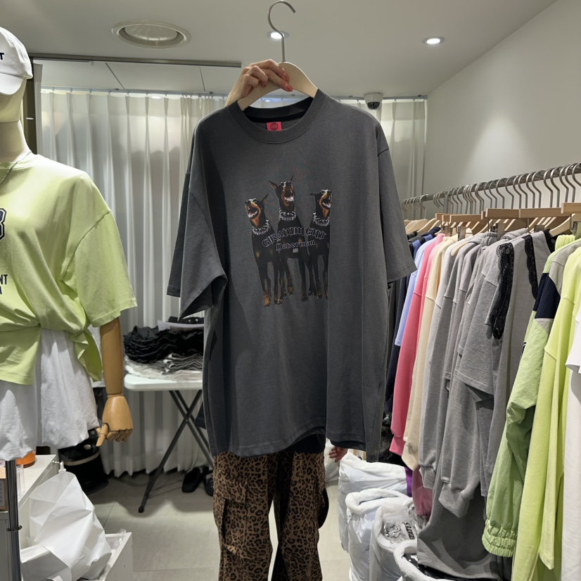 THE LOT韓國㊣直郵東大門代購女裝新款休閑25春夏熱賣時尚T恤THE LOT/	LOTT恤圖色2