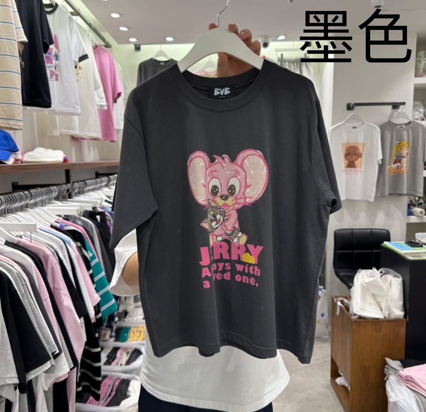 EVE直郵韓國代購㊣女裝新款休閑25春夏推薦熱賣人氣時尚T恤EVET恤圖色3