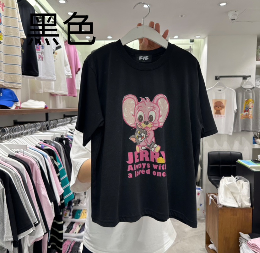 EVE直郵韓國代購㊣女裝新款休閑25春夏推薦熱賣人氣時尚T恤EVET恤圖色4