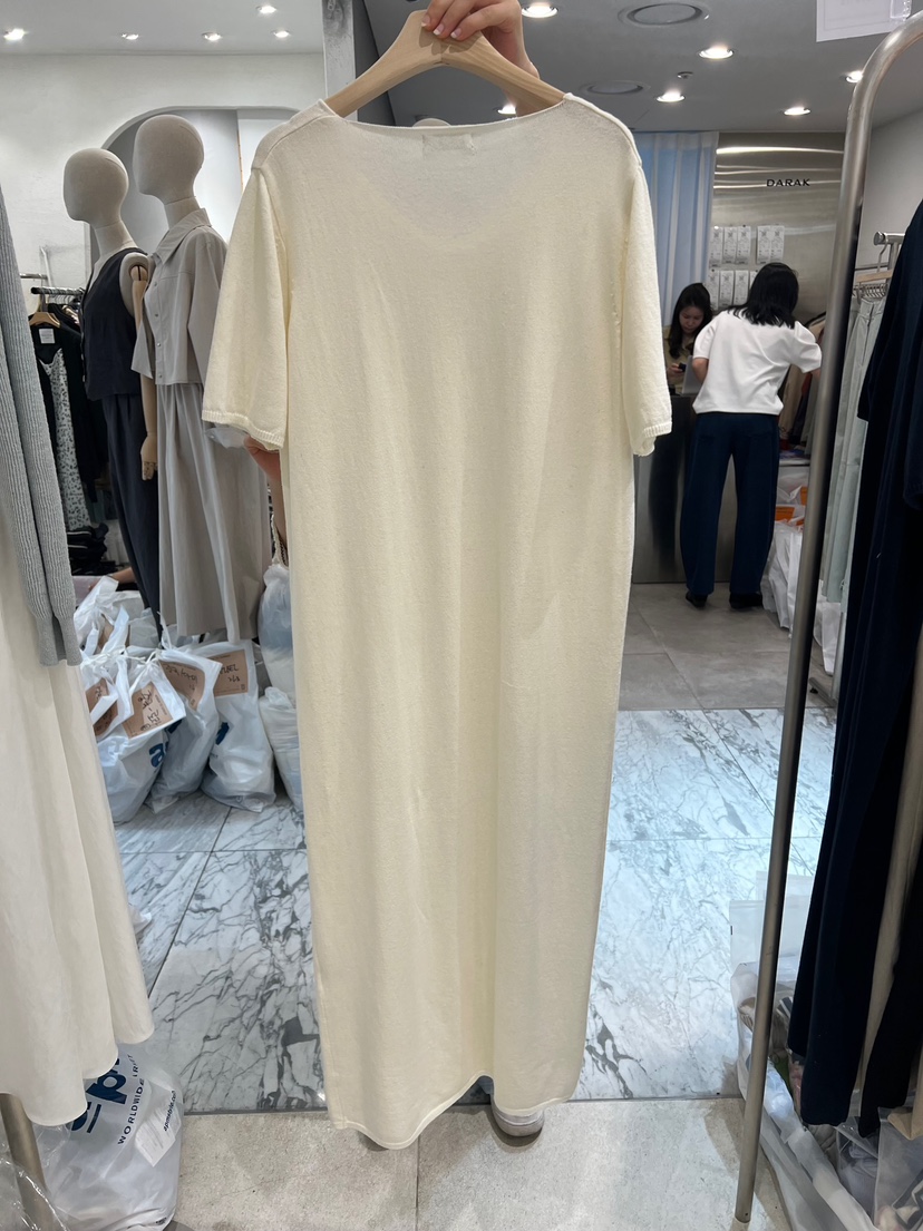 FF韓國直郵㊣女裝新品人氣推薦時尚熱賣25春夏休閑連衣裙亞麻FF/SUNDAY連衣裙
