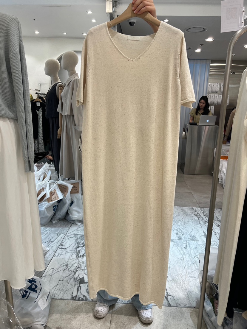 FF韓國直郵㊣女裝新品人氣推薦時尚熱賣25春夏休閑連衣裙亞麻FF/SUNDAY連衣裙圖色2