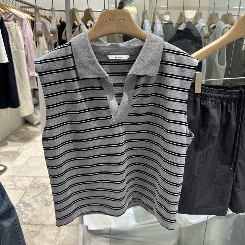MAJDAN韓國直郵㊣東大門實拍女裝新品推薦時尚熱賣吊帶背心MAJDAN吊帶/背心圖色2