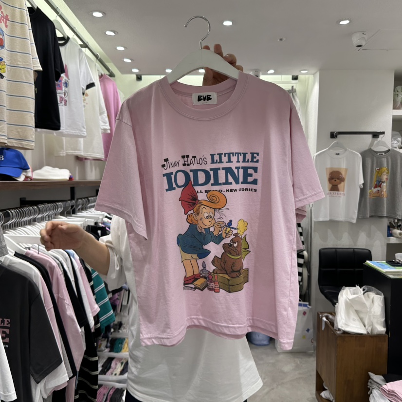 EVE韓國㊣直郵東大門代購女裝新款推薦人氣時尚休閑熱賣T恤EVET恤圖色2