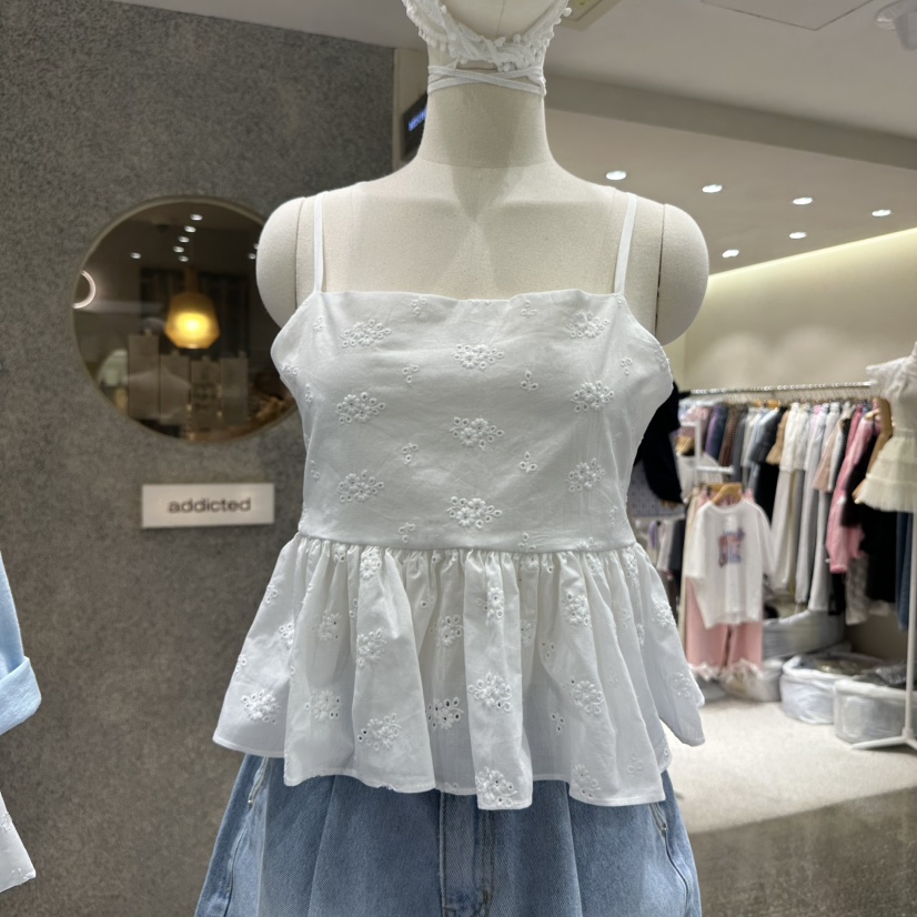 VINTAGE 888韓國直郵㊣東大門實拍女裝新款休閑人氣吊帶背心VINTAGE888/TRIPLE EIGHT吊帶/背心