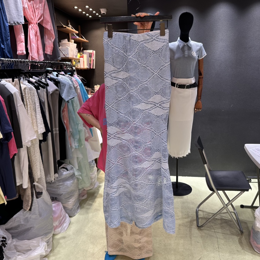 CHAVI直郵韓國代購㊣女裝新品熱賣時尚人氣休閑25春夏推薦長裙CHAVI長裙圖色3