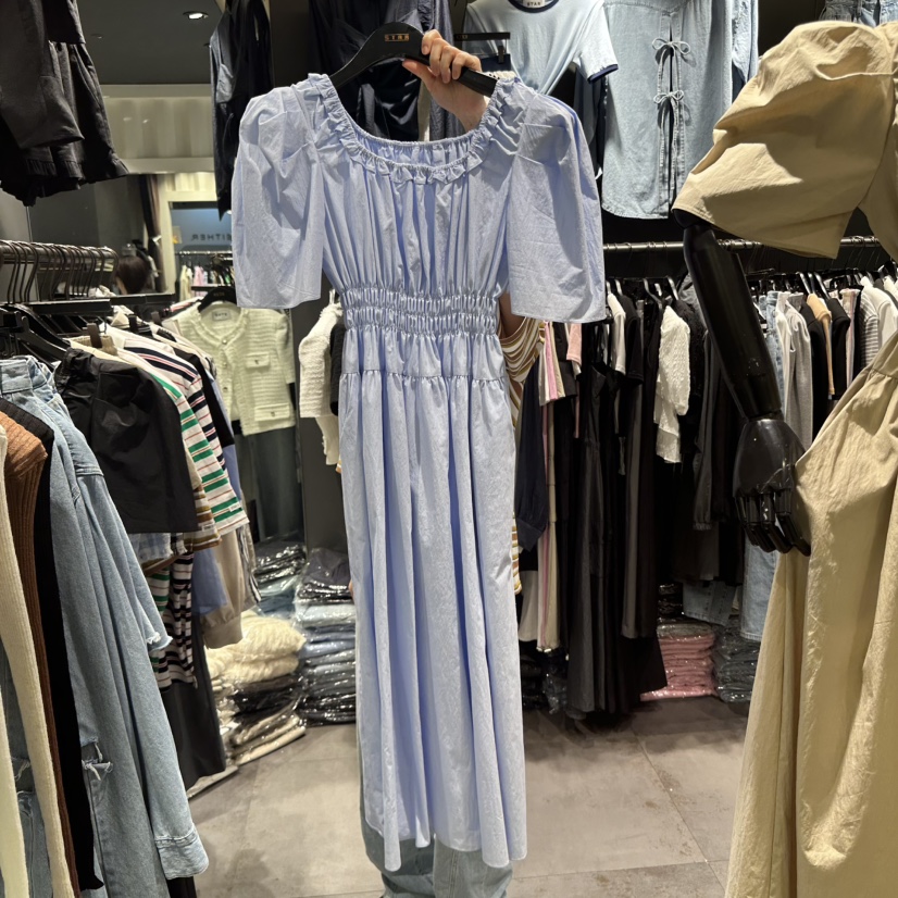 STAR-L直郵韓國代購㊣女裝新品休閑25春夏時尚熱賣人氣連衣裙STAR-L連衣裙圖色2