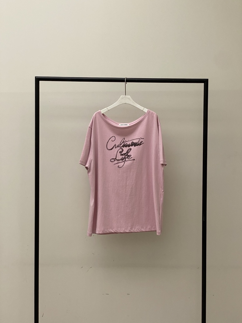 MUCH MORE韓國直郵㊣女裝新款時尚25春夏休閑熱賣推薦人氣T恤MUCH MORET恤圖色3