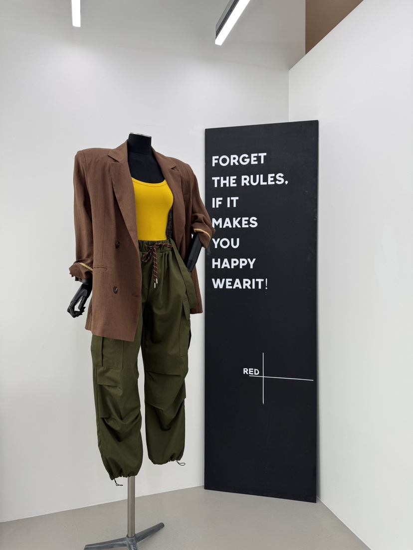 RED-A韓國㊣直郵東大門代購女裝新款人氣熱賣夾克亞麻寬松RED-A夾克