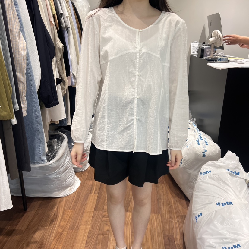 GABRIELLE韓國直郵㊣女裝新品25春夏休閑推薦時尚襯衫蕾絲衫GABRIELLE襯衫/蕾絲衫圖色2