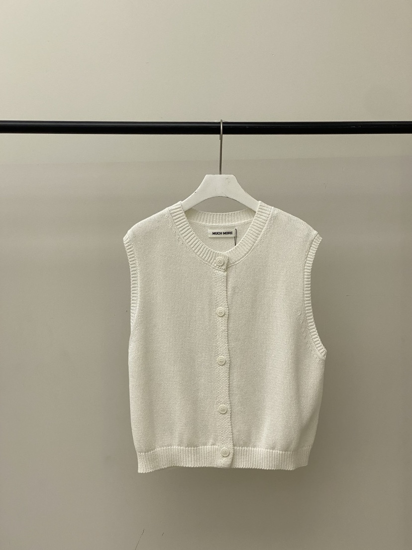 MUCH MORE韓國直郵㊣女裝新款休閑時尚人氣熱賣25春夏馬甲MUCH MORE馬甲圖色1