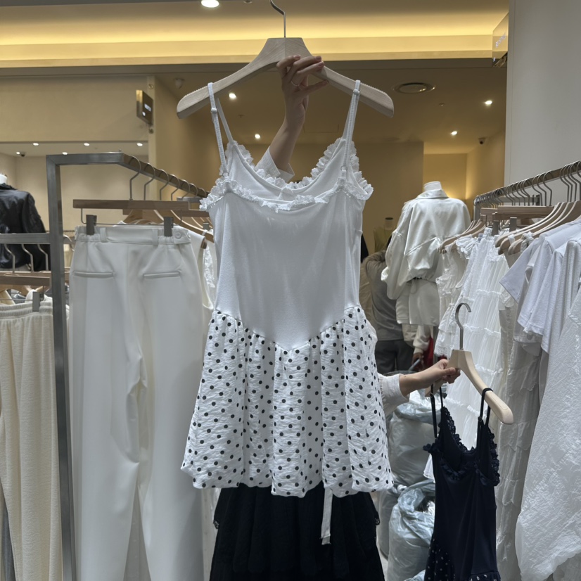 RE STYLE-Q韓國直郵㊣東大門實拍女裝新款熱賣休閑吊帶背心RE STYLE吊帶/背心