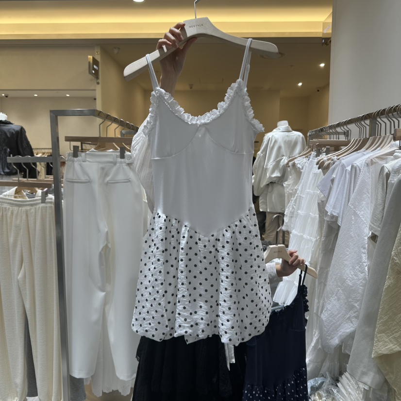 RE STYLE-Q韓國直郵㊣東大門實拍女裝新款熱賣休閑吊帶背心RE STYLE吊帶/背心