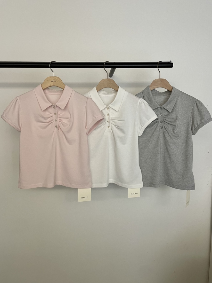 BOLD-A韓國㊣直郵東大門代購女裝新品時尚熱賣襯衫蕾絲衫褶皺RE BOLD襯衫/蕾絲衫