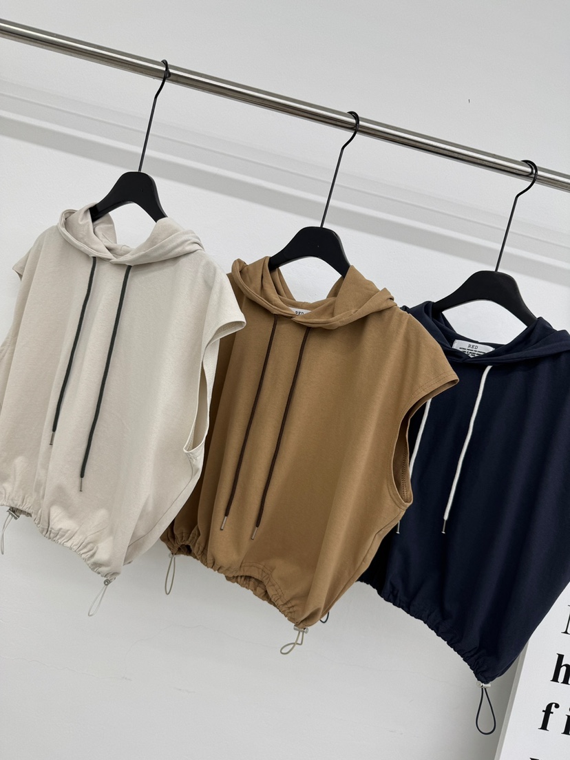 RED-A韓國直郵㊣東大門實拍女裝新款時尚人氣吊帶背心連帽RED-A吊帶/背心