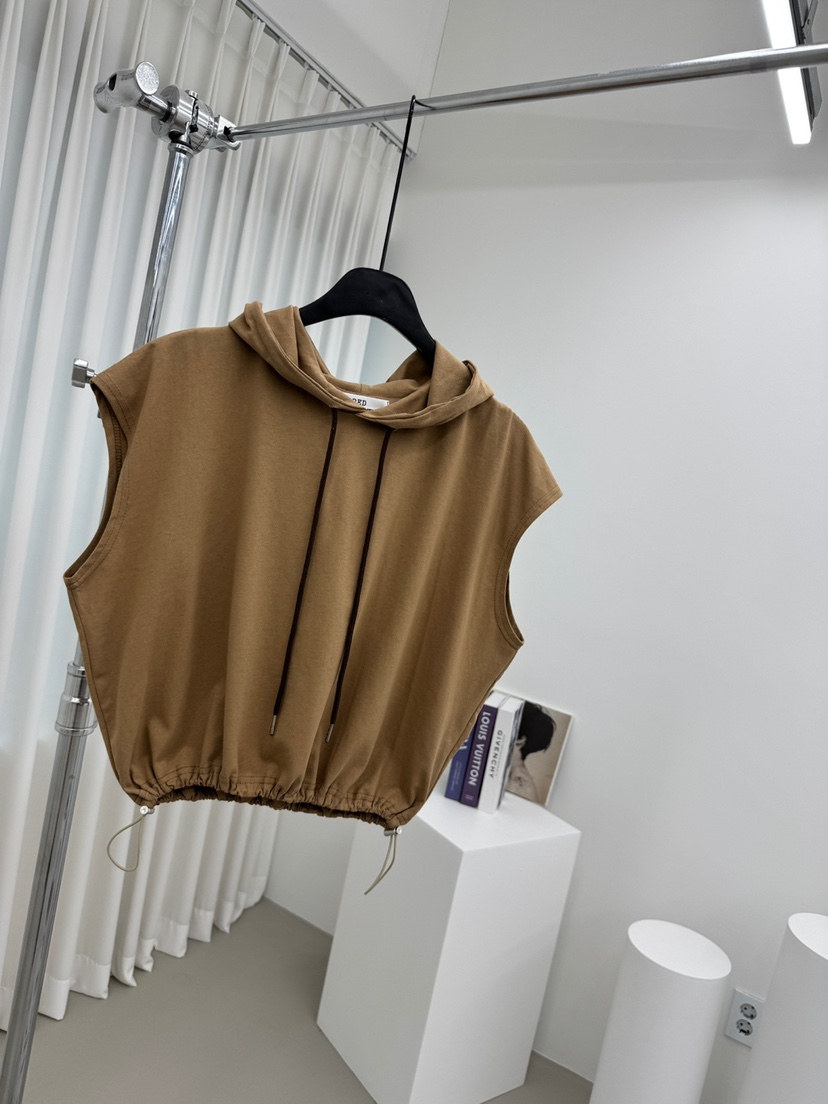 RED-A韓國直郵㊣東大門實拍女裝新款時尚人氣吊帶背心連帽RED-A吊帶/背心圖色2