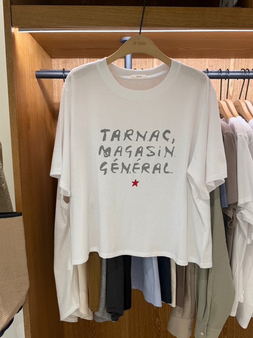 HI YANN直郵韓國代購㊣女裝新品時尚推薦熱賣人氣休閑25春夏T恤HI YANNT恤圖色2