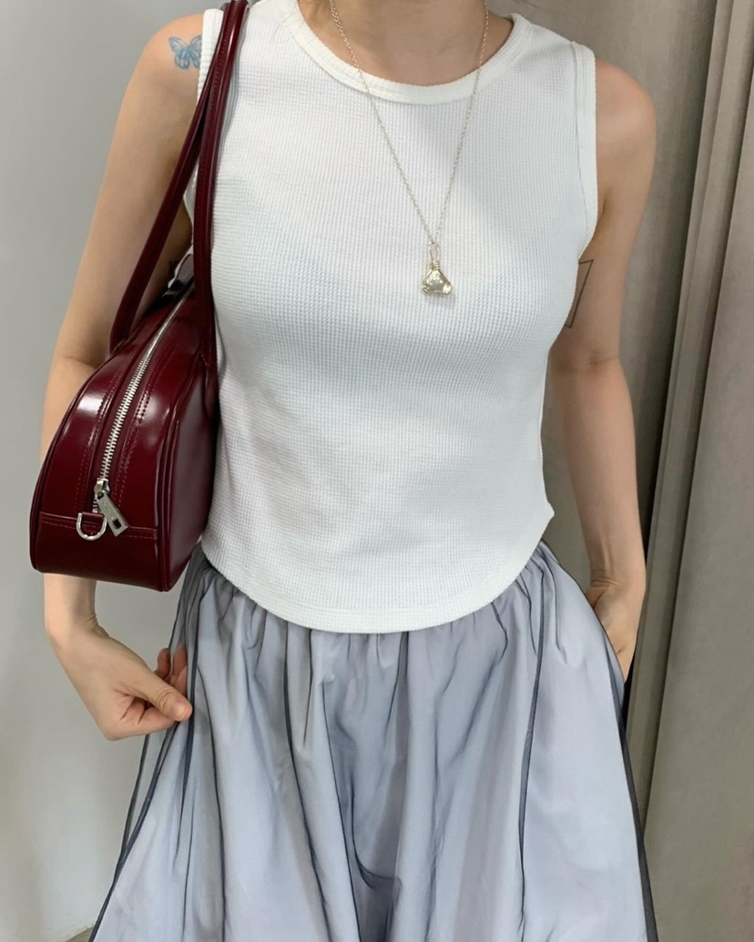 LOVE MY SANTA韓國直郵㊣東大門實拍女裝新款休閑吊帶背心Santa/LOVE MY SANTA吊帶/背心
