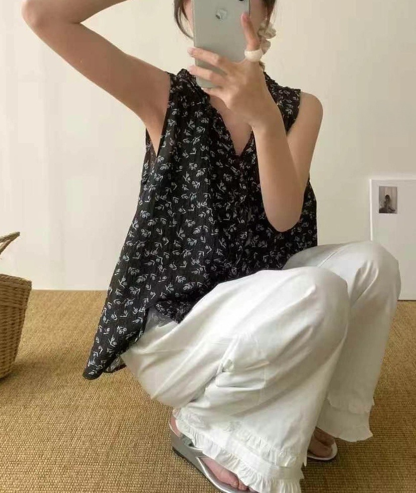 OLA韓國㊣直郵東大門代購女裝新款推薦休閑時尚25春夏襯衫蕾絲衫mellor/OLA襯衫/蕾絲衫