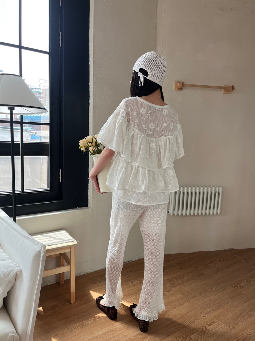 MAISONDEGLORY韓國直郵㊣東大門實拍女裝新款25春夏襯衫蕾絲衫MAISON DE GLORY襯衫/蕾絲衫