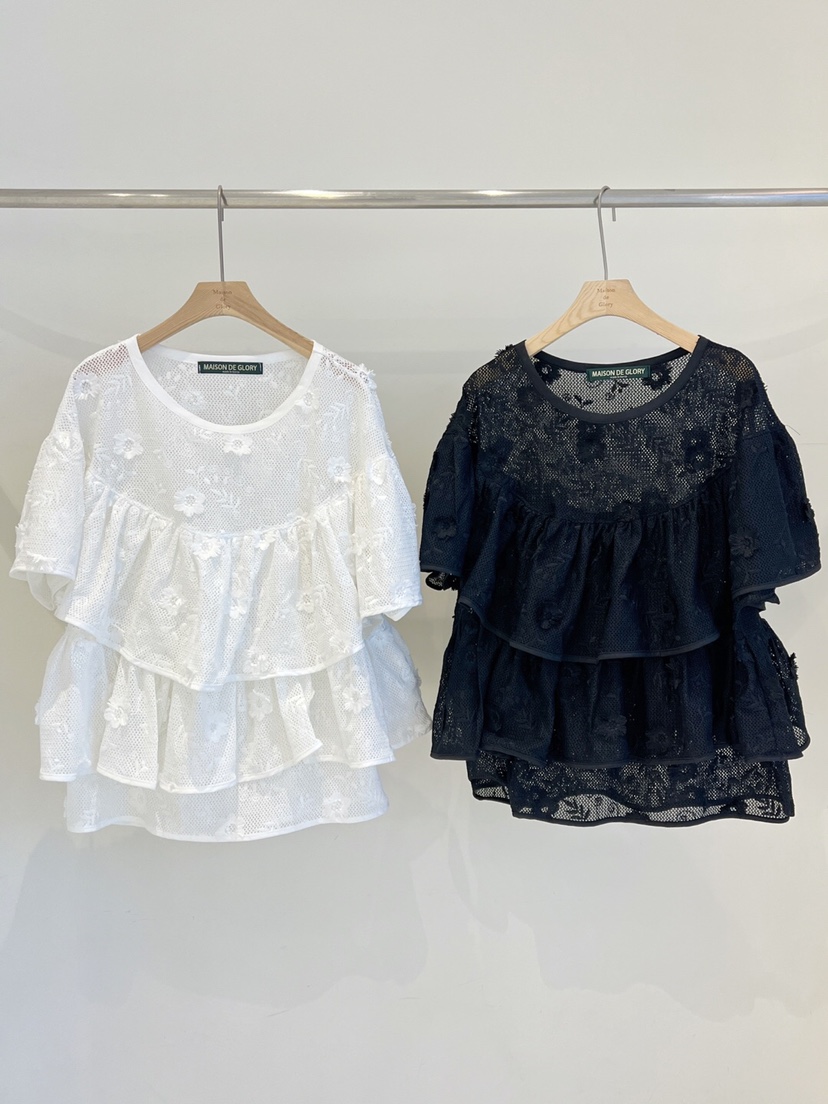 MAISONDEGLORY韓國直郵㊣東大門實拍女裝新款25春夏襯衫蕾絲衫MAISON DE GLORY襯衫/蕾絲衫