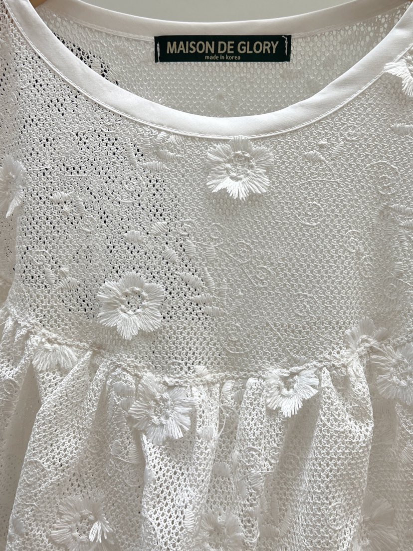 MAISONDEGLORY韓國直郵㊣東大門實拍女裝新款25春夏襯衫蕾絲衫MAISON DE GLORY襯衫/蕾絲衫