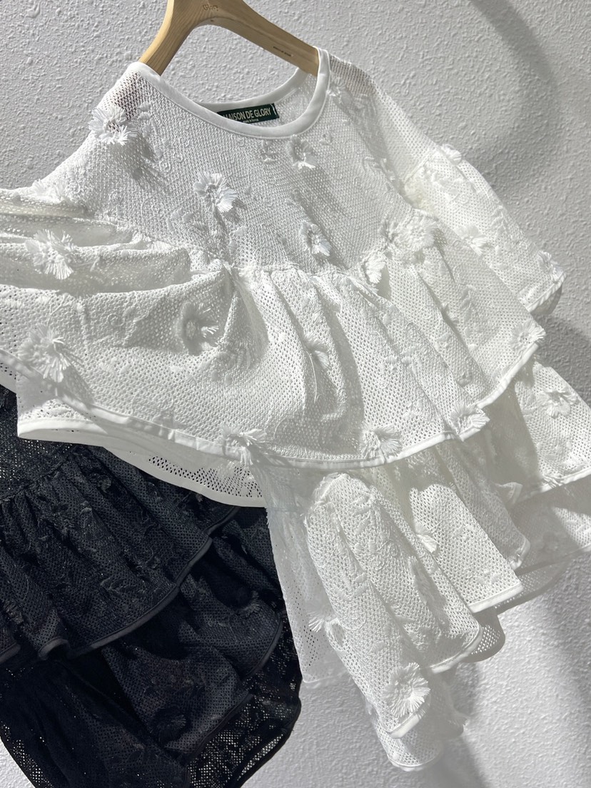 MAISONDEGLORY韓國直郵㊣東大門實拍女裝新款25春夏襯衫蕾絲衫MAISON DE GLORY襯衫/蕾絲衫
